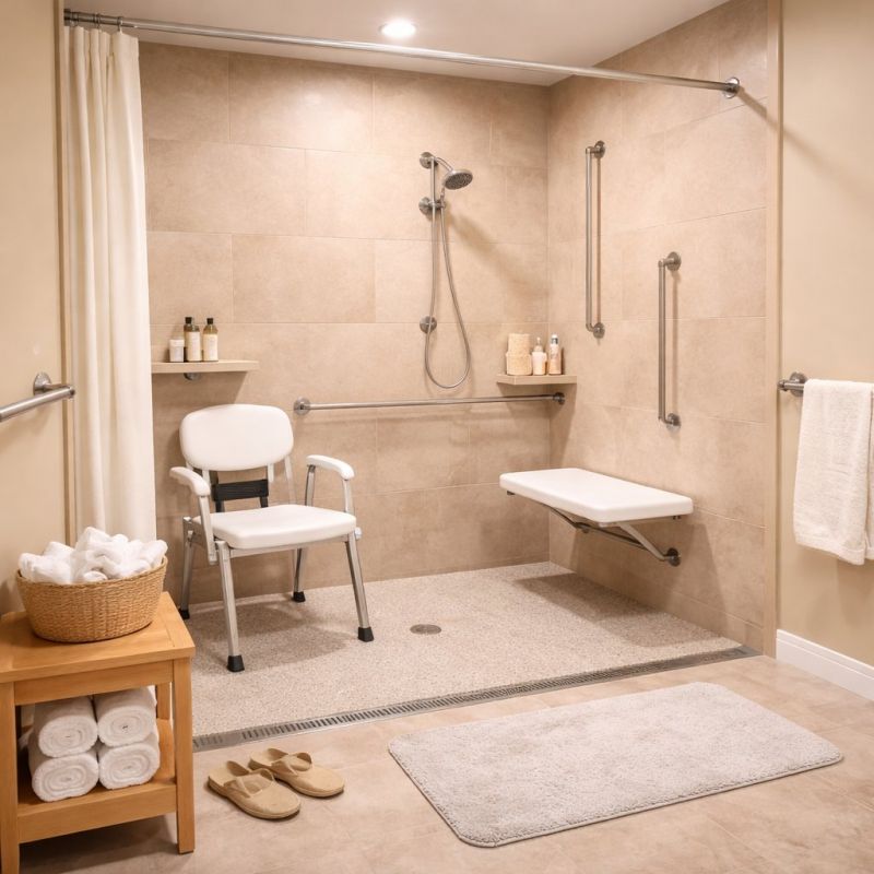 Senior Shower Installation in Bucks County, PA
